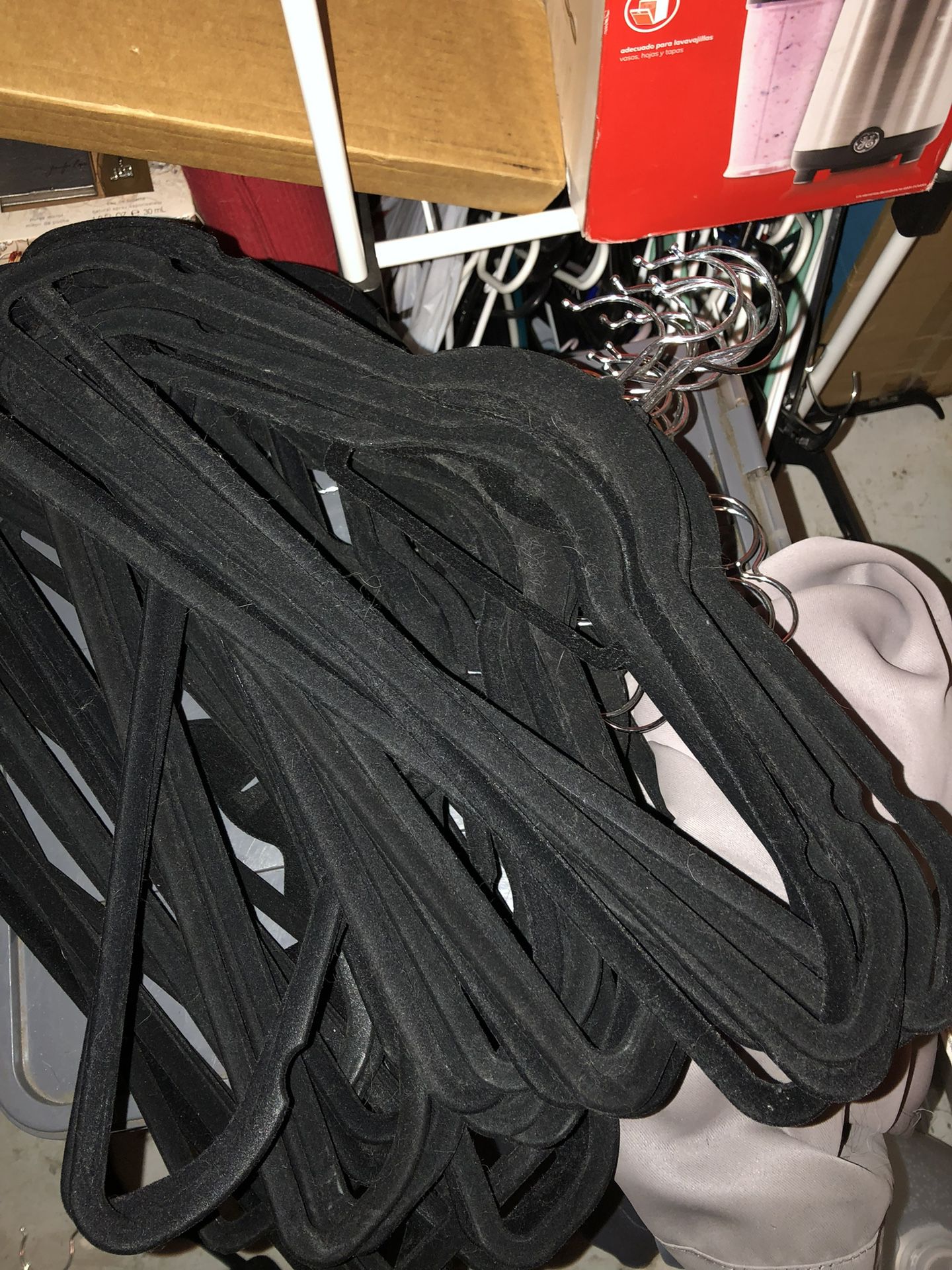 Hangers (50+ Velvet Hangers And 50+ Plastic Hangers)