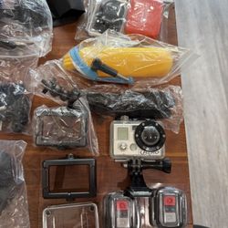 GoPro Camera With Lots Of Accessories 