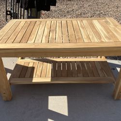 Real TEAK Hardwood Custom Made Tables 