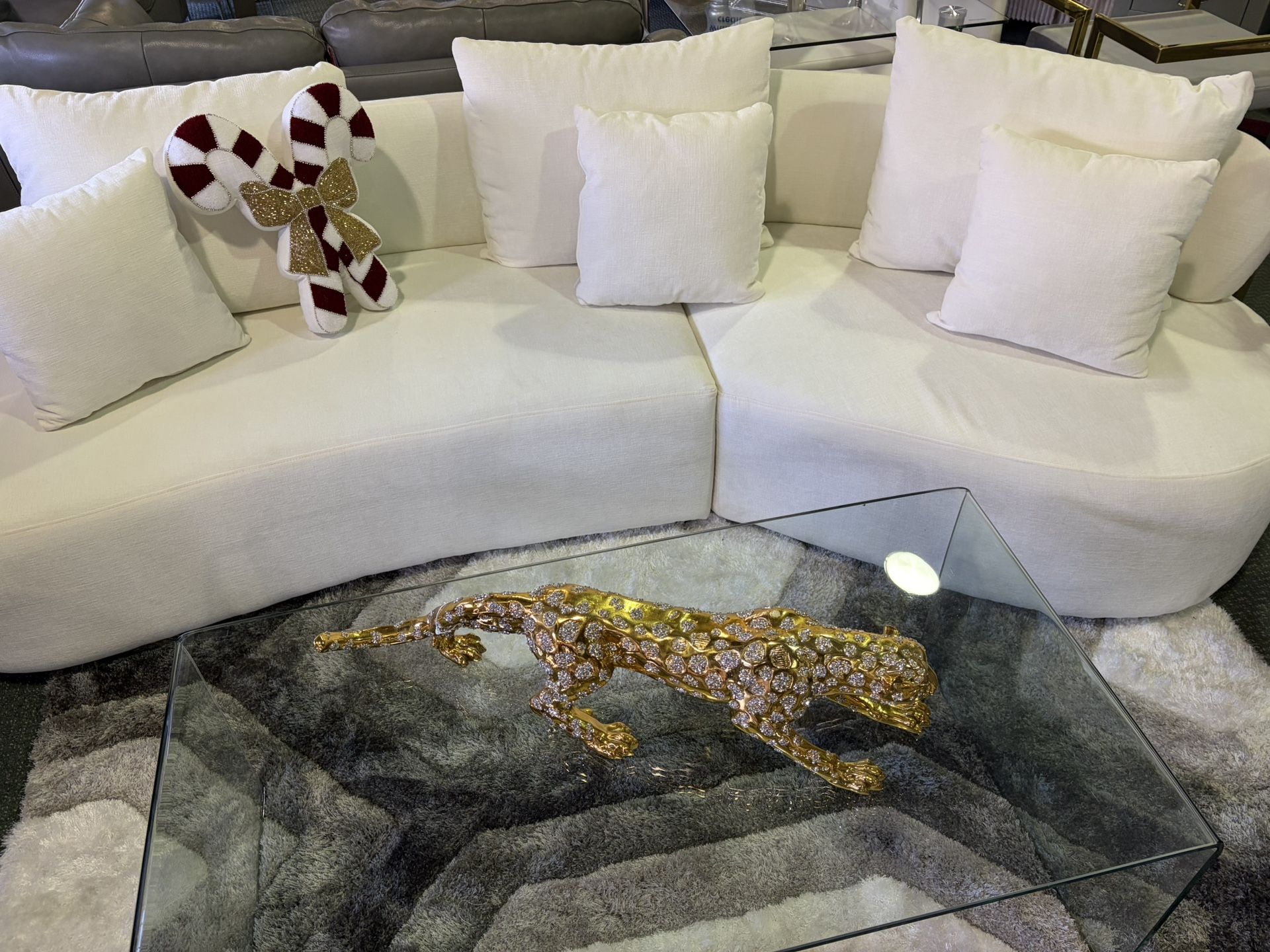 CURVED SECTIONAL - White Or Grey