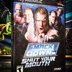 WWE SmackDown Shut Your Mouth (Sony PlayStation 2, 2002) CIB