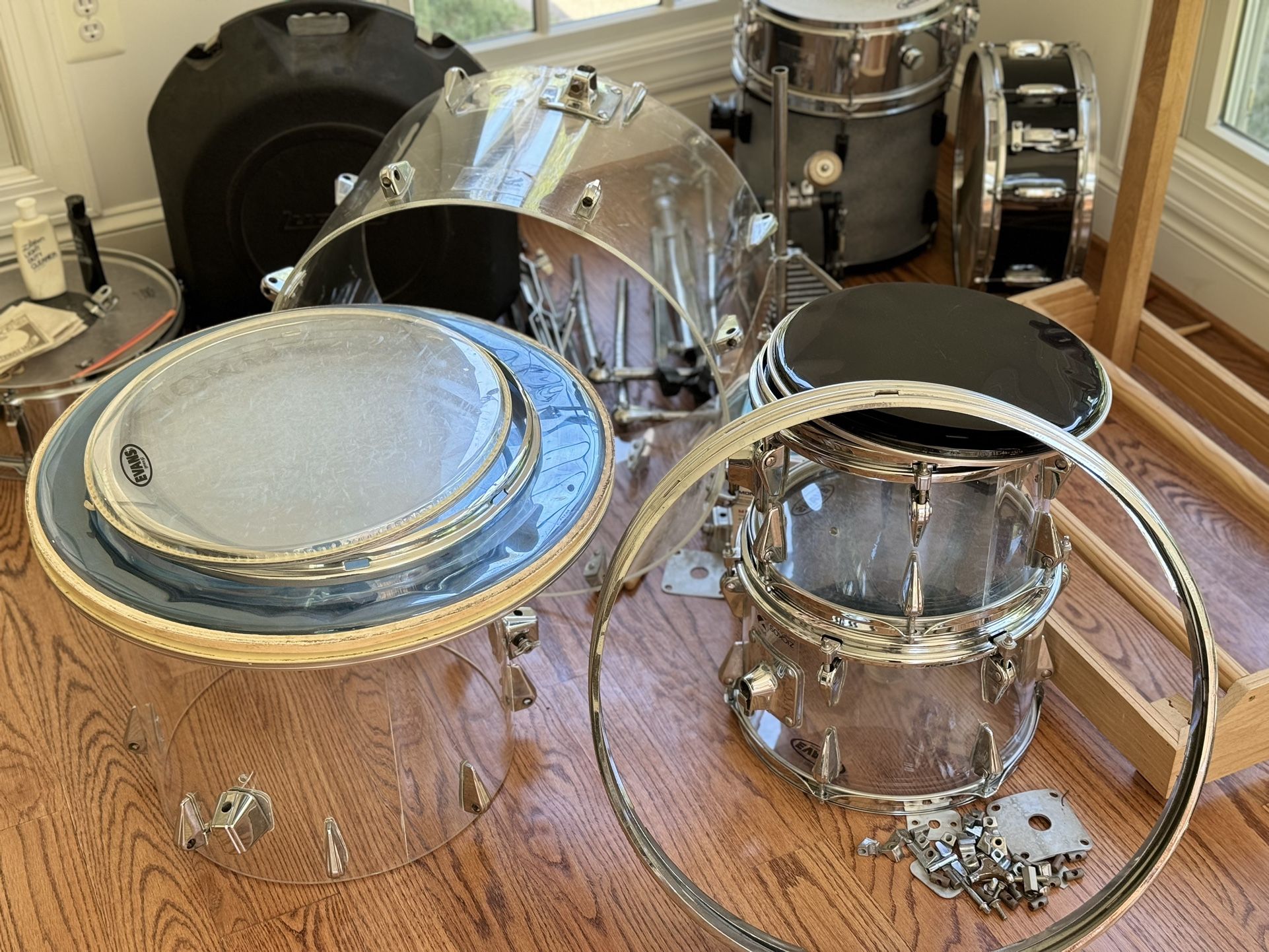 Zickos Acrylic Drum Set