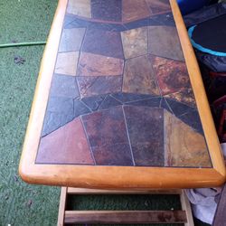 Brutalist Style Coffee Table, Computer Desk, TV. 