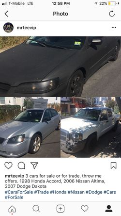 3 cars for sale/trade