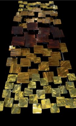 Curtis Jere style metal wall sculpture