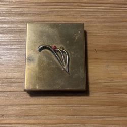 Antique brass desk frame