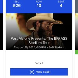 Post Malone Concert Tickets 