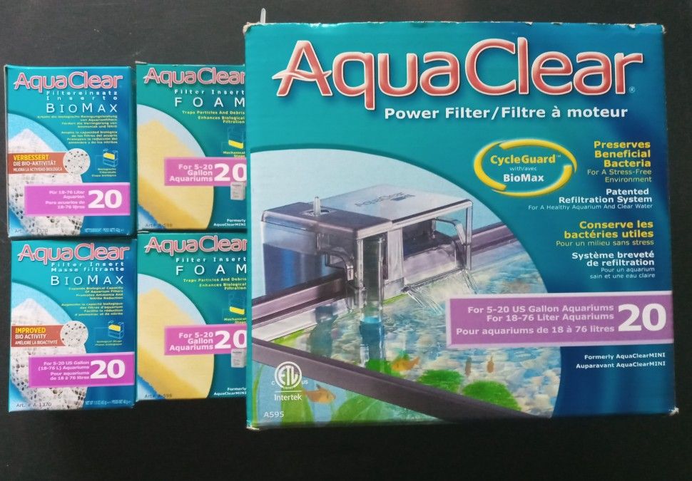 AquaClear 20 Power Filter (Aquarium/Tropical Fish)
