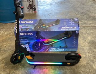 GOTRAX XoomPlus Foldable Electric Scooter for Kids Ages 6+, 150W Motor, 5 LED Modes, 132lb Limit, Adjustable & Portable