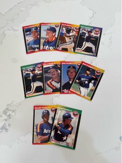Baseball Trading Cards Donruss 89 Houston Astros Lot of 10