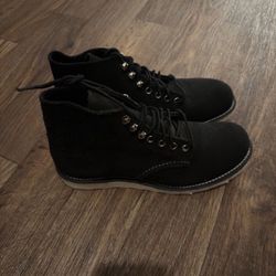 Red Wing Shoes 8174 Black Suede Leather Men's US Size 7