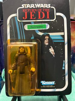 THE EMPEROR 1983 MOC UNPUNCHED 77 BACK ROTJ Kenner Vintage Star Wars