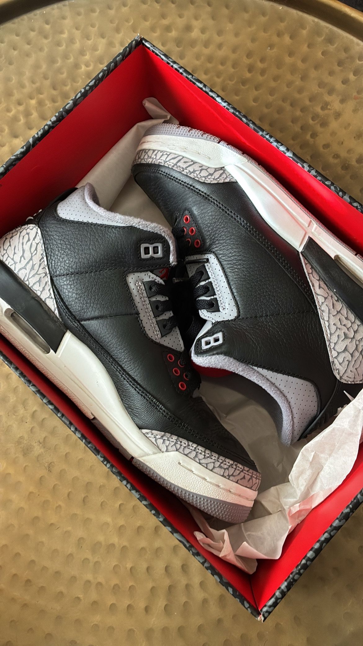 Air Jordan 3 Retro OG GS 'Black Cement