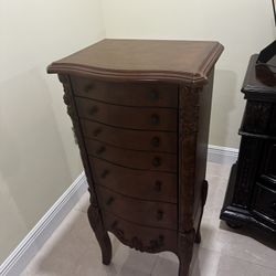 Wood Jewelry Armoire 
