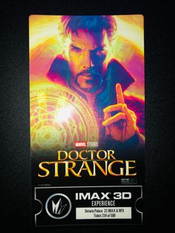 IMAX Marvel Collectible Ticket
