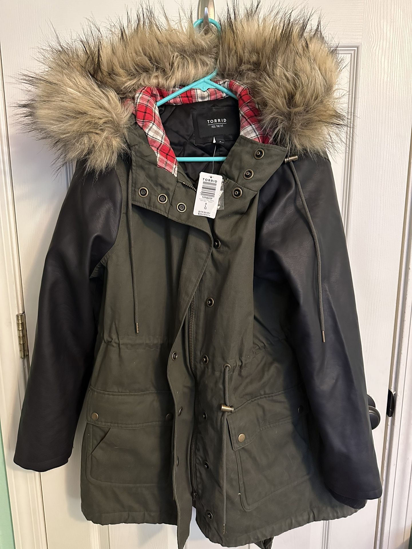 Torrid Parka-olive Green Size 0