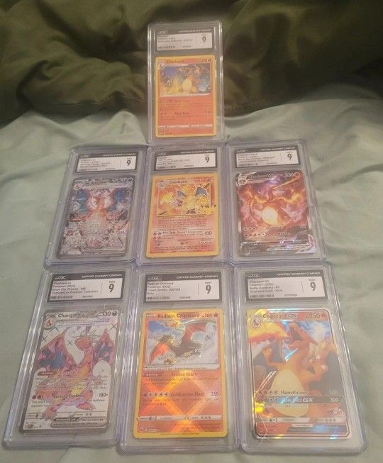 35x Pokémon PSA 9 CGC 9 Lot–9 Charizards, Umbreon MasterBall, Read Description🔥