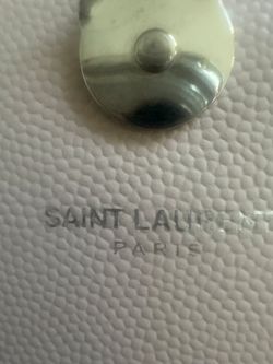 Saint Laurent Grain De Poudre Small Monogram Kate Satchel Mable pink