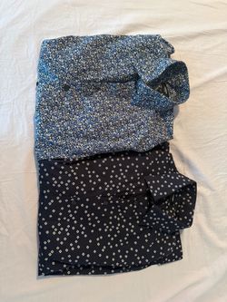 2 mens express dress shirts XS