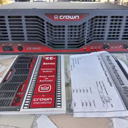 CROWN CE 1000 POWER AMP MADE IN USA