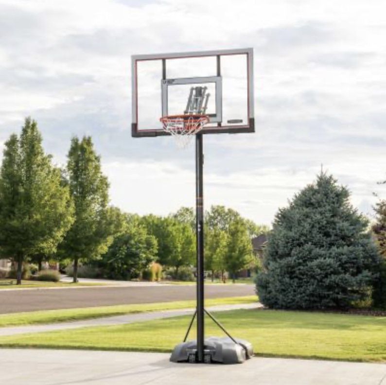 Lifetime 50-Inch Polycarbonate Adjustable Basketball Hoop. $300.