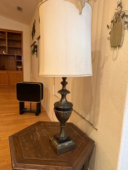 Traditional Bronze Urn Table Lamps