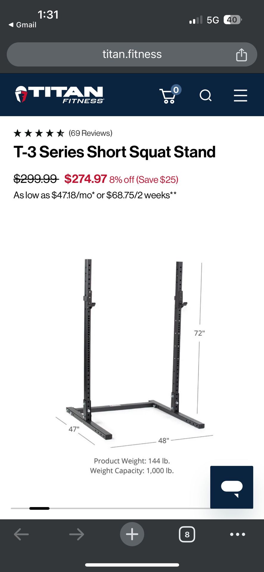 Exercise Equipment (squat And Bench Rack)