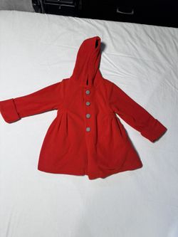 Girls Red Coat Size 6