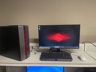 Gaming Omen desktop comes with gaming monitor 24 inch keyboard and m..