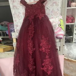 Burgundy  Dress