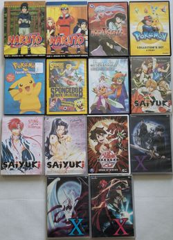 (Lot Of 14) Assorted DVDs Anime/ Animation/TV Series/All in Excellent Condition. This lot includes 14 assorted DVDs featuring anime, animation, and TV