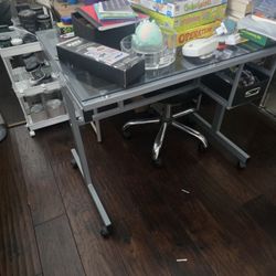 Glass Art Table