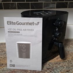 ELITE GOURMET 1-QUART OIL-FREE AIR FRYER - LIKE NEW