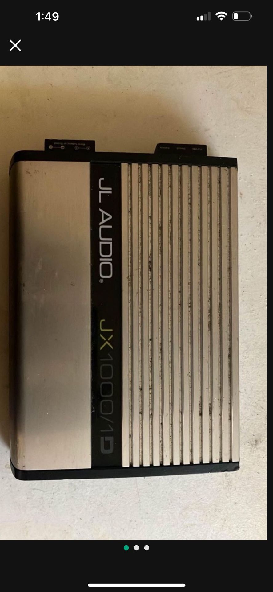 JL JX1000/1D Watt Amp Works Perfectly Price is Firm!ww