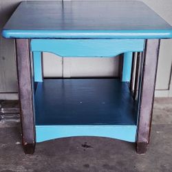 Cute Blue Side Table