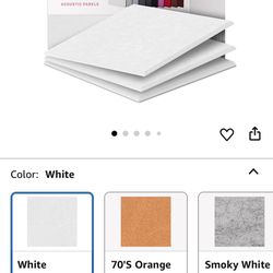 Acoustic Panels 12-Pack Soundproof Wall Panels 12"X12"X0.4" Sound Panels High Density Sound Dampening Panels - [White Square]