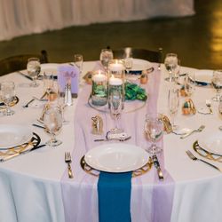 Wedding decor-hurricane Vases, Table Runners, Succulent Wreaths, Cake Stands, Table Numbers, Card Box, Seating Chat, Tea Light Candles 