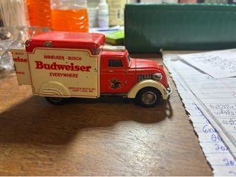This is a diecast replica of a   1937 Dodge air flow delivery truck