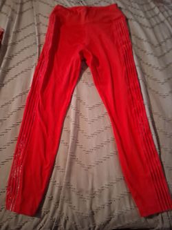 Red Victoria's Secret ultimate leggings
