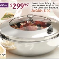 CACEROLA DE 16 QT VIDA SANA DE PRINCESS HOUSE 🌼🌼🌼