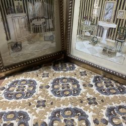 Framed print titled 'Vintage Bath IV' by Charlene Winterle Olson