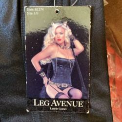Leg Avenue Corset Black Size L