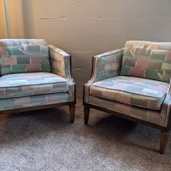 Retro Lounge Chair Set