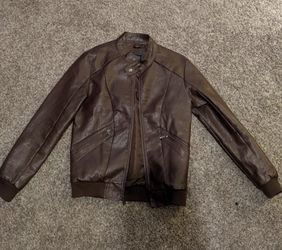 SGO brown leather jacket