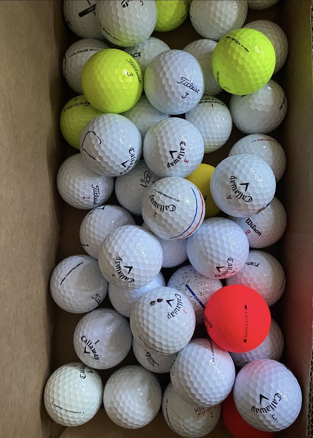 Mixed Golf Balls