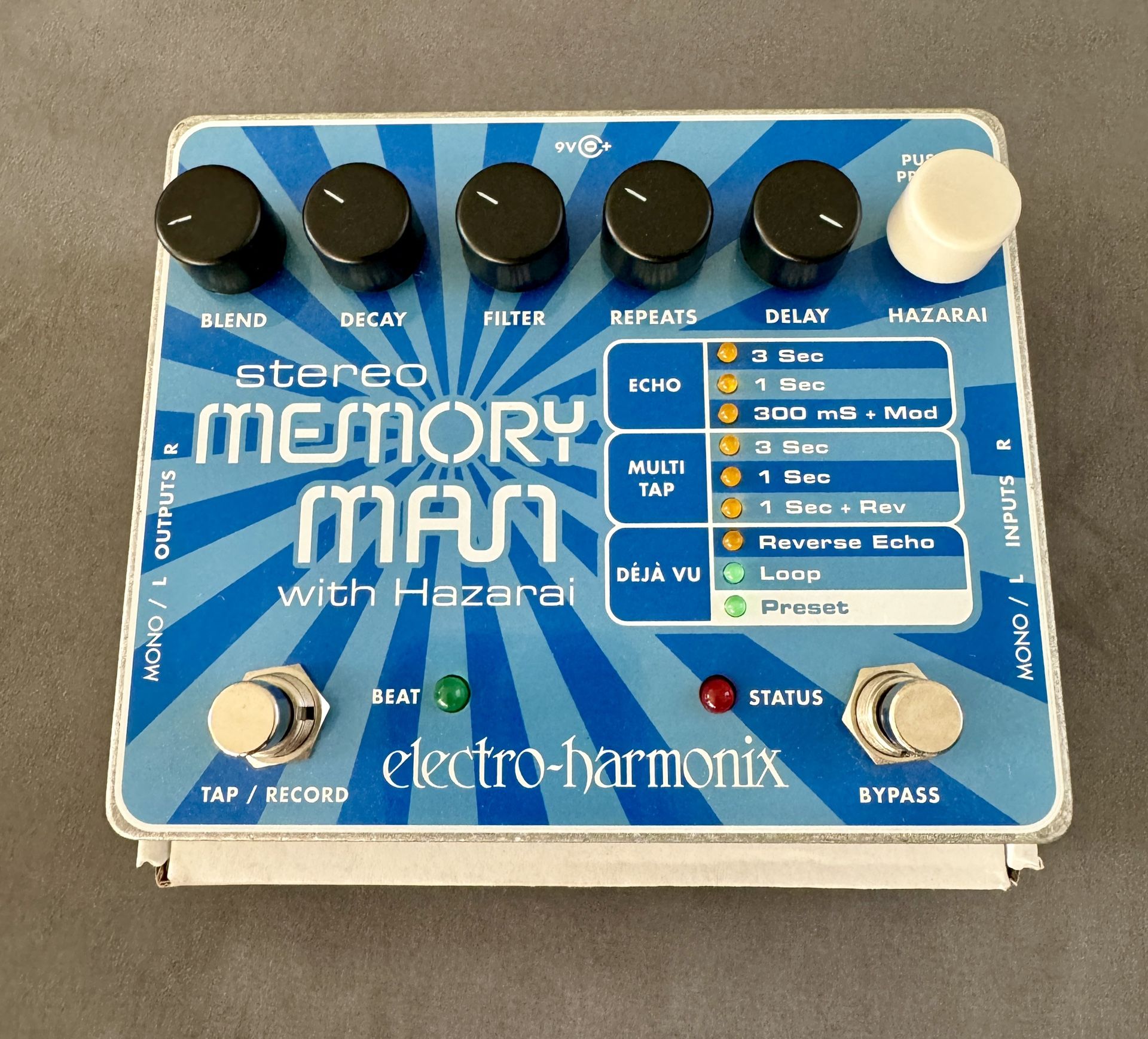 Stereo Memory Man with Hazarai Delay Pedal