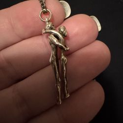 Hugging Couple Necklace