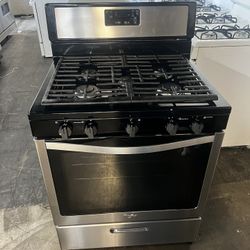 WHIRLPOOL GAS STOVE 30” STAINLESS STEEL 