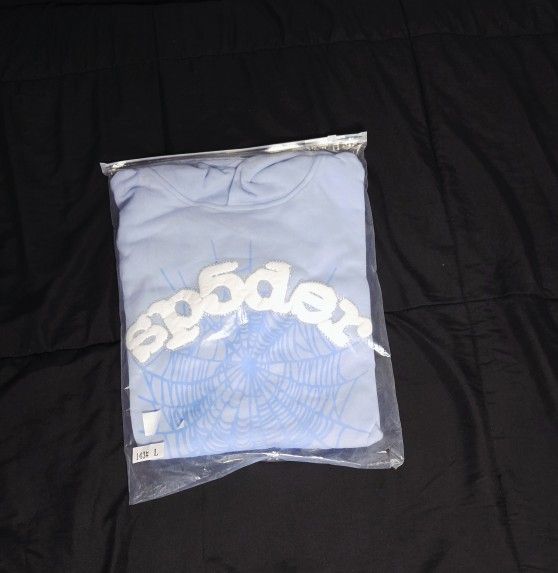 SP5DER Hoodie Blue Large