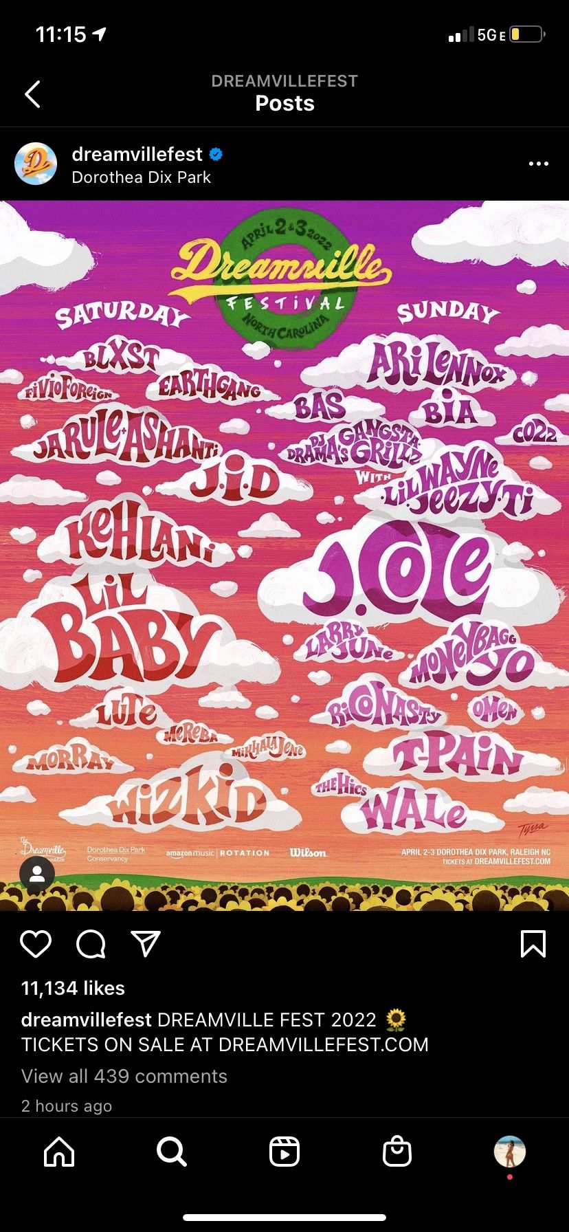 Pair Of Dreamville Tickets